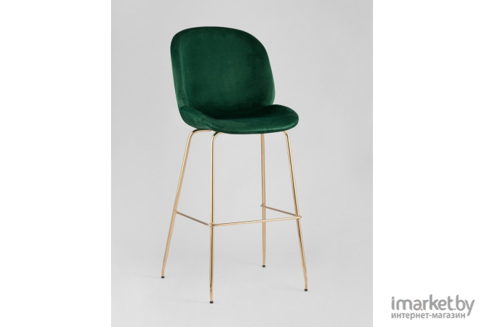 Барный стул Stool Group Beetle со спинкой изумрудный [8329C GREEN]