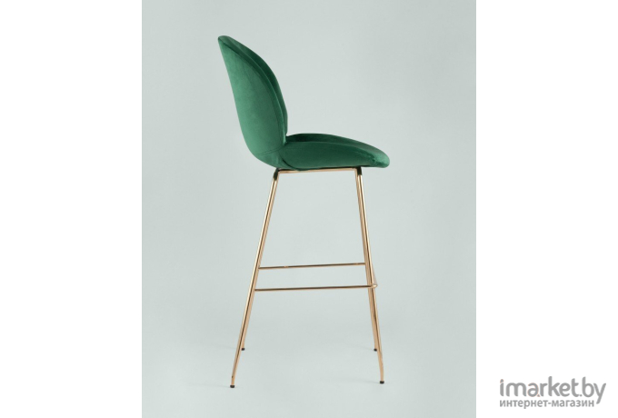 Барный стул Stool Group Beetle со спинкой изумрудный [8329C GREEN]