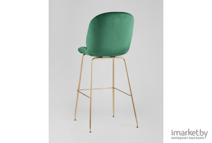 Барный стул Stool Group Beetle со спинкой изумрудный [8329C GREEN]