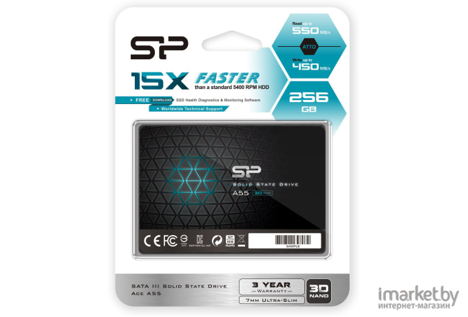 SSD диск Silicon-Power Ace A55 256GB [SP256GBSS3A55S25]