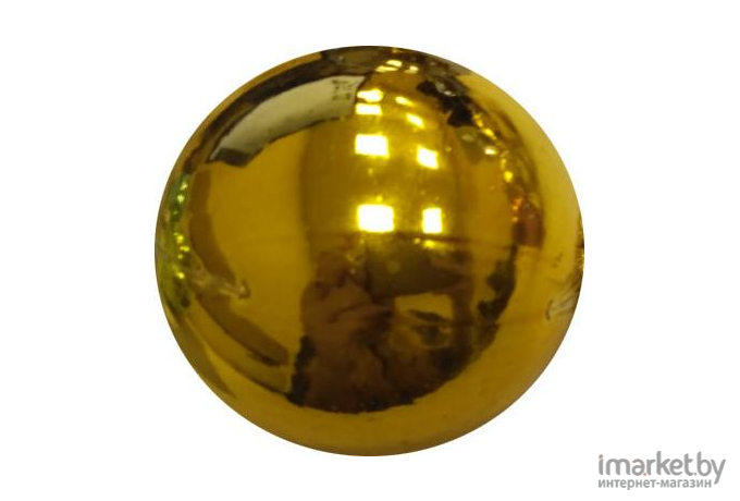 Елочная игрушка GreenTerra Шар елочный 80 мм золото глянц