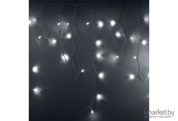 Новогодняя гирлянда Neon-night Айсикл 2.4x0.6m 88 LED White [255-055]