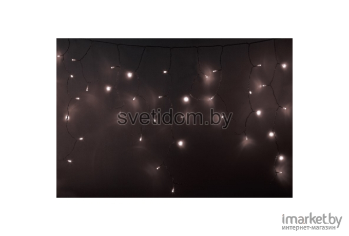 Новогодняя гирлянда Neon-night Айсикл 2.4x0.6m 88 LED Warm-White [255-056]