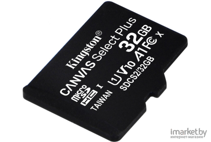 Карта памяти Kingston microSDHC 32GB microSDXC Class10 Class10 UHS-I Canvas Select up 100MB/s [SDCS2/32GBSP]