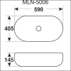 Умывальник Melana MLN-5006