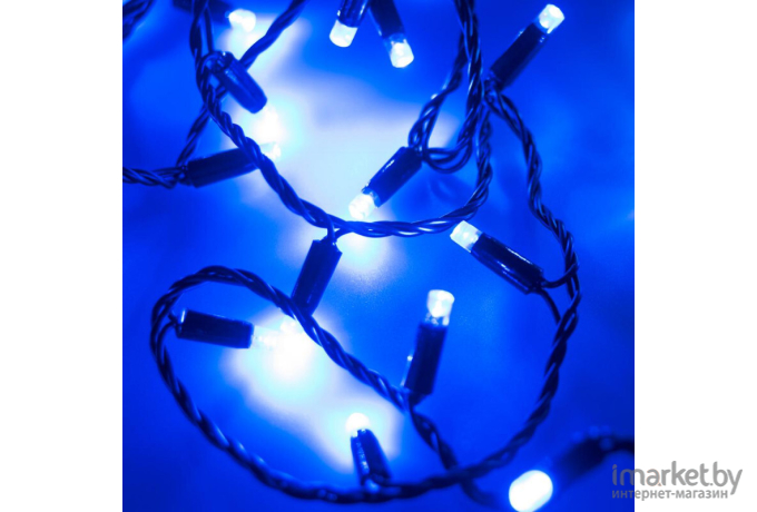 Светодиодная нить ARdecoled ARD-STRING-CLASSIC-10000-BLACK-100LED-FLASH BLUE [025803]