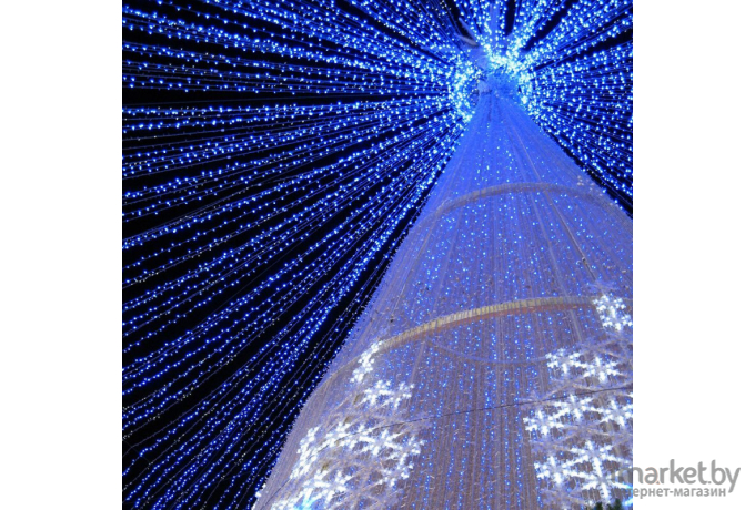 Светодиодная нить ARdecoled ARD-STRING-CLASSIC-10000-WHITE-100LED-FLASH Blue [025818]