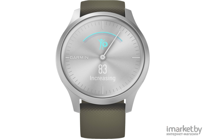 Умные часы Garmin Vivomove Style серебристый/зеленый [010-02240-21]