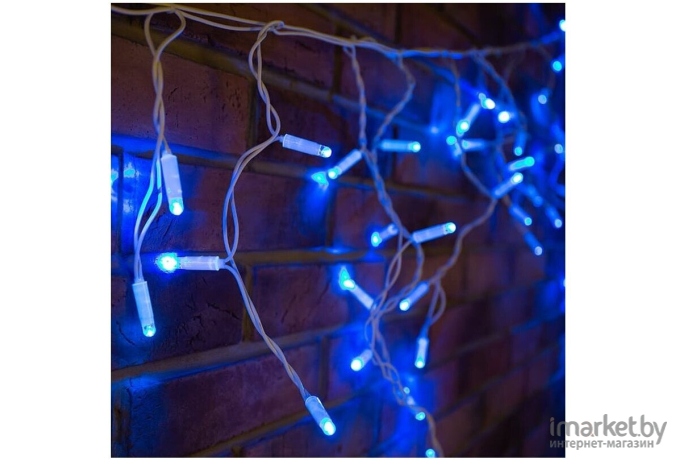 Новогодняя гирлянда Neon-night Айсикл бахрома 2,4 х 0,6 м белый [255-034-6]
