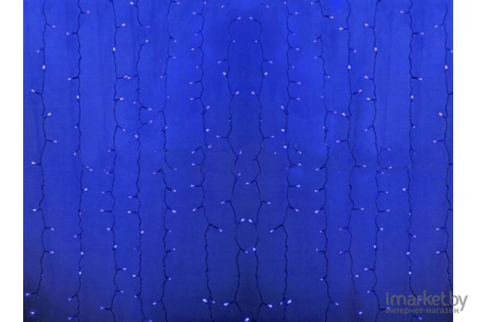 Новогодняя гирлянда Neon-night Дождь 2x0.8m 160 LED Blue [235-103]