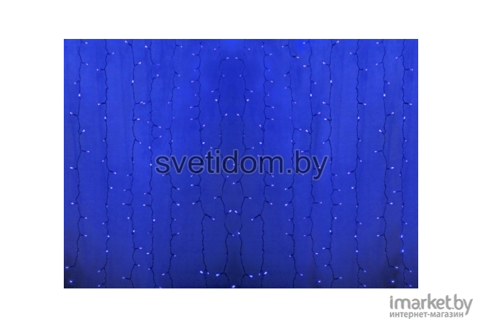 Новогодняя гирлянда Neon-night Дождь 2x0.8m 160 LED Blue [235-103]