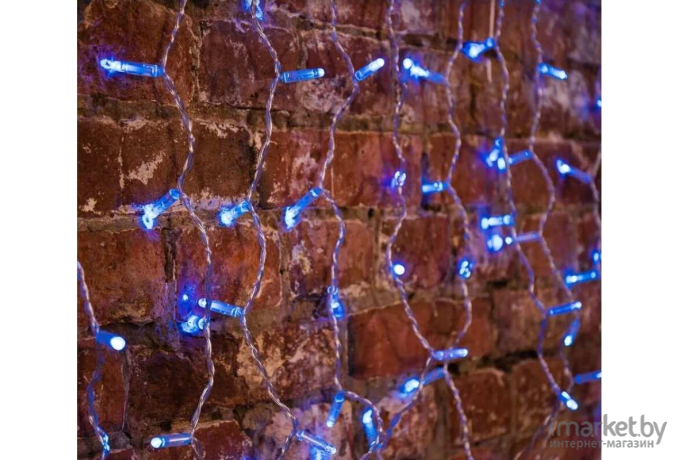 Новогодняя гирлянда Neon-night Дождь 2x0.8m 160 LED Blue [235-103]