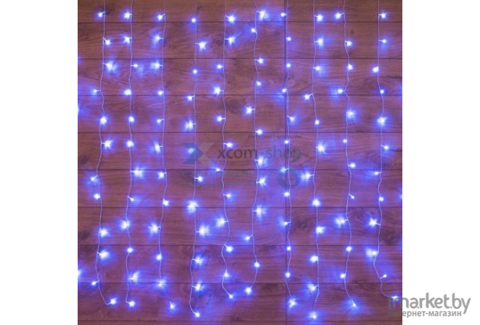 Новогодняя гирлянда Neon-night Дождь 2x0.8m 160 LED Blue [235-103]