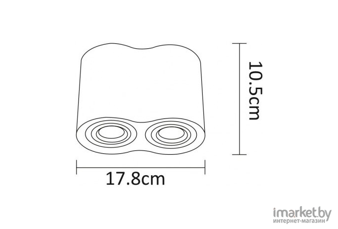 Накладной точечный светильник Arte Lamp A5645PL-2BK