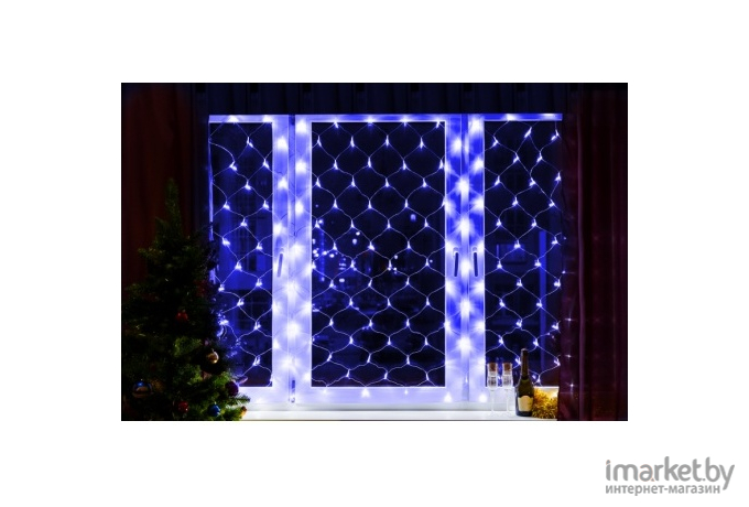 Новогодняя гирлянда Neon-night Сеть 2x0.7m 176 LED White/Blue [215-012]