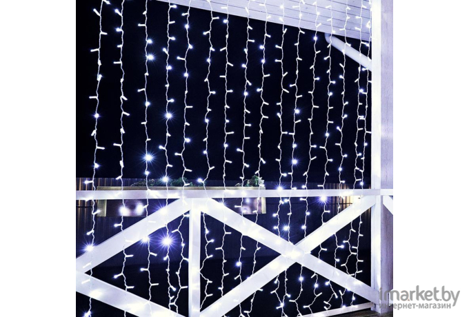 Новогодняя гирлянда Neon-night Дождь 2x3m 448 LED White [235-155-6]