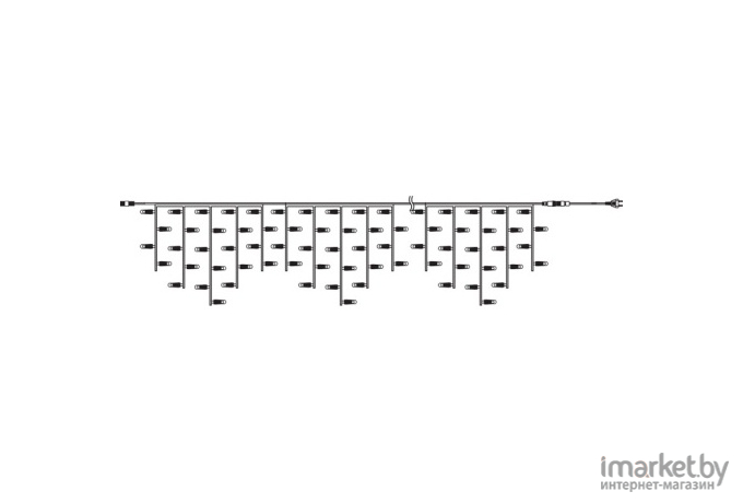 Новогодняя гирлянда Neon-night Айсикл 4.8x0.6m 176 LED Yellow [255-141]