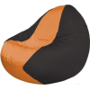 Кресло-мешок Flagman кресло Classic К2.1-134 оранжевый/черный