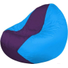 Кресло-мешок Flagman кресло Classic К2.1-253 фиолетовый/голубой
