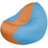 Кресло-мешок Flagman кресло Classic К2.1-53 оранжевый/голубой