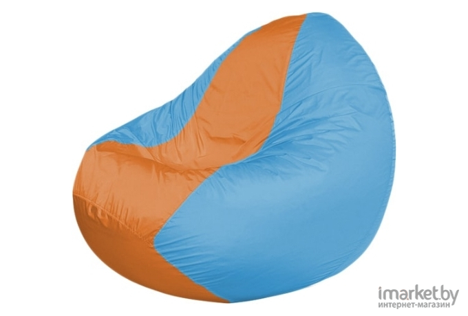 Кресло-мешок Flagman кресло Classic К2.1-53 оранжевый/голубой