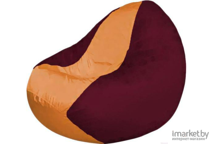 Кресло-мешок Flagman кресло Classic К2.1-45 оранжевый/бордовый