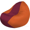 Кресло-мешок Flagman кресло Classic К2.1-45 оранжевый/бордовый