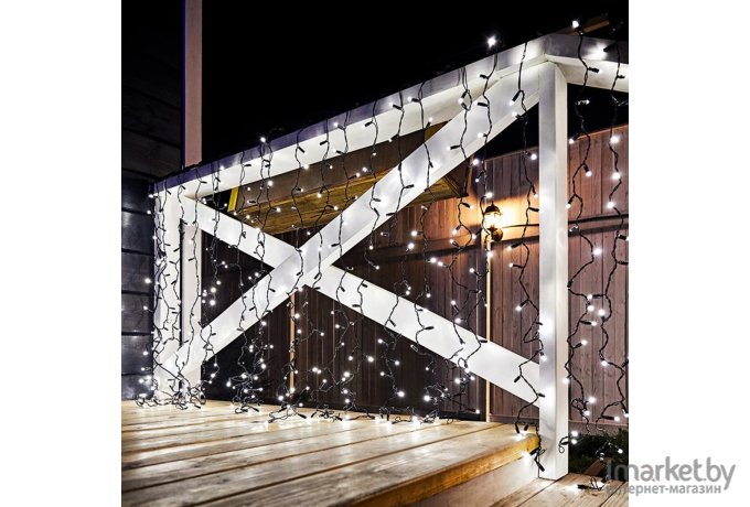 Новогодняя гирлянда Neon-night Дождь 2x1.5m 360 LED White [235-125]