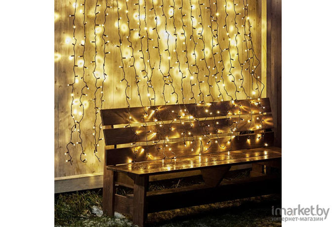 Новогодняя гирлянда Neon-night Дождь 2x1.5m 360 LED Warm-White [235-126]