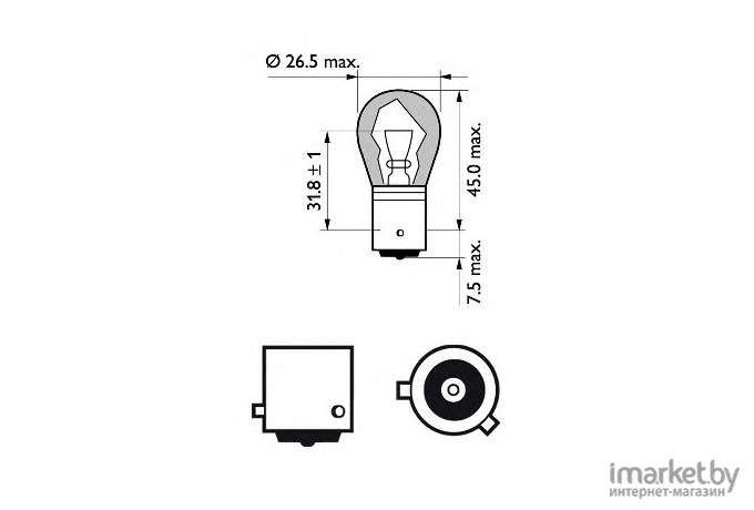 Автомобильная лампа Philips 12496NAB2