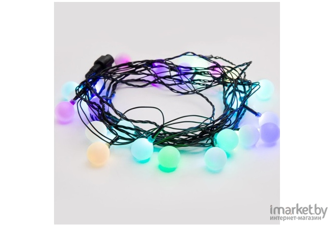 Новогодняя гирлянда Neon-night LED - шарики RGB 5 м 25диодов 23мм IP20