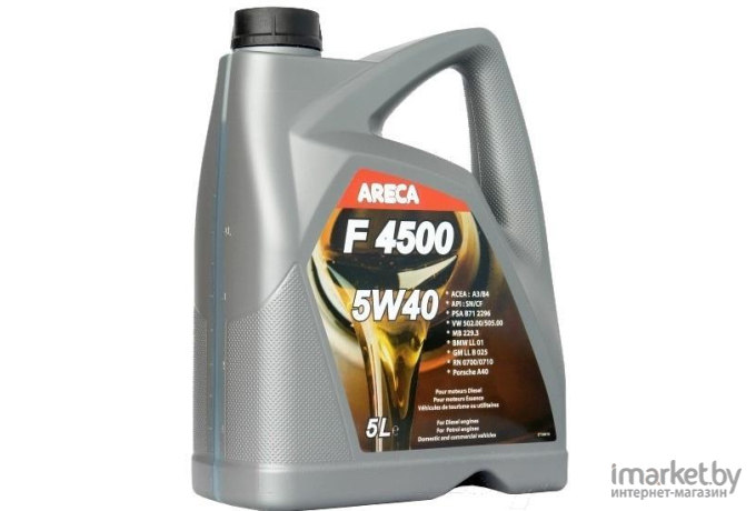 Моторное масло Areca F4500 5W40 5л [11452]