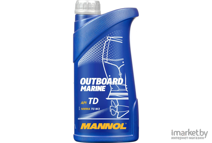 Моторное масло Mannol 2-Takt Outboard Marine API TD NMMA TC-W3 1л [MN7207-1]