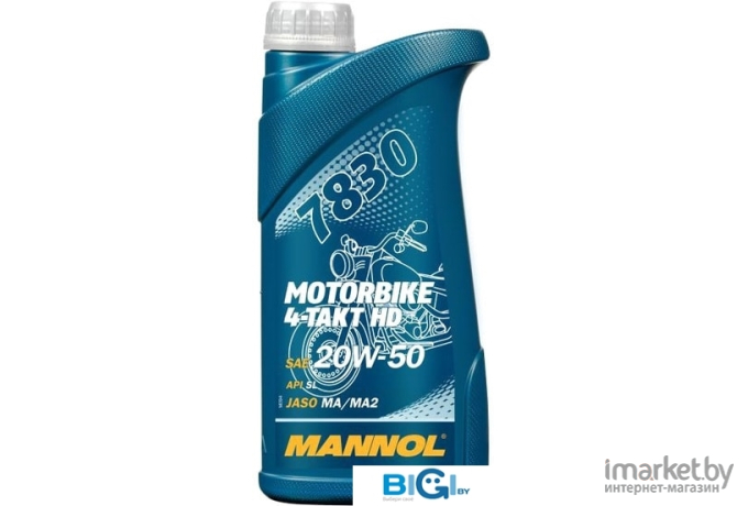 Моторное масло Mannol 4-Takt Motorbike HD 20W50 1л [MN7830-1]