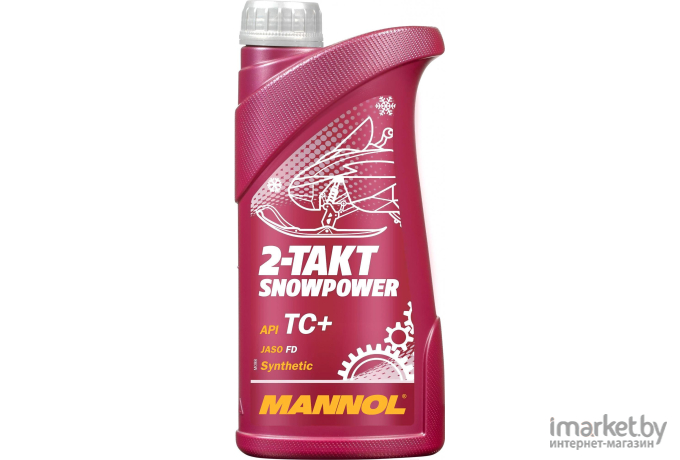 Моторное масло Mannol 2-Takt Snowpower TC+ 1л [MN7201-1]