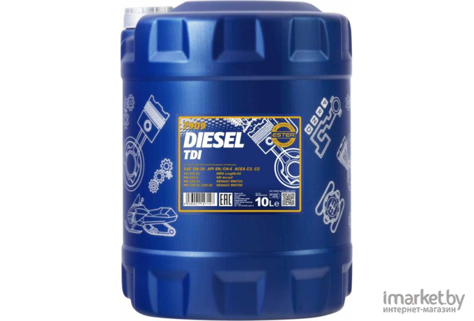 Моторное масло Mannol Diesel TDI 5W30 SM/CF 10л [MN7909-10]