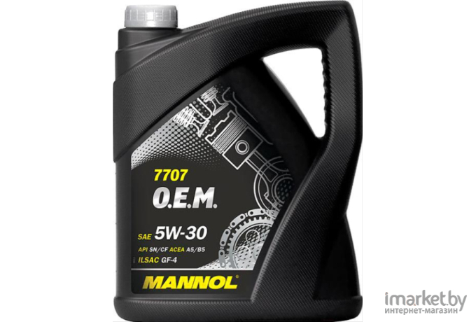 Моторное масло Mannol OEM 5W30 SN/CF 5л [MN7707-5ME]