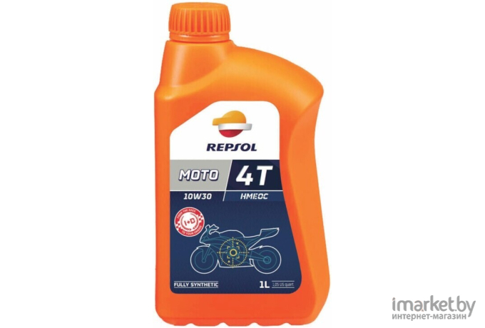 Моторное масло Repsol Moto Racing Hmeoc 4T 10W30 1л [RP160D51]