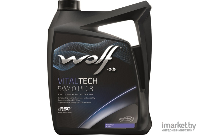 Моторное масло Wolf VitalTech 5W40 PI C3 5л [21116/5]