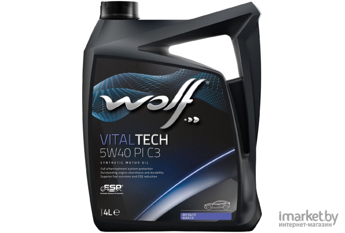 Моторное масло Wolf VitalTech 5W40 PI C3 4л [21116/4]