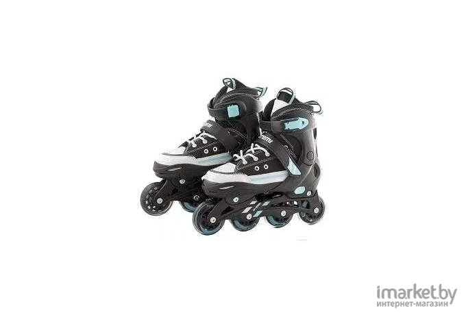 Роликовые коньки Atemi AJIS-1602 Abec7 р-р 35-38 черный