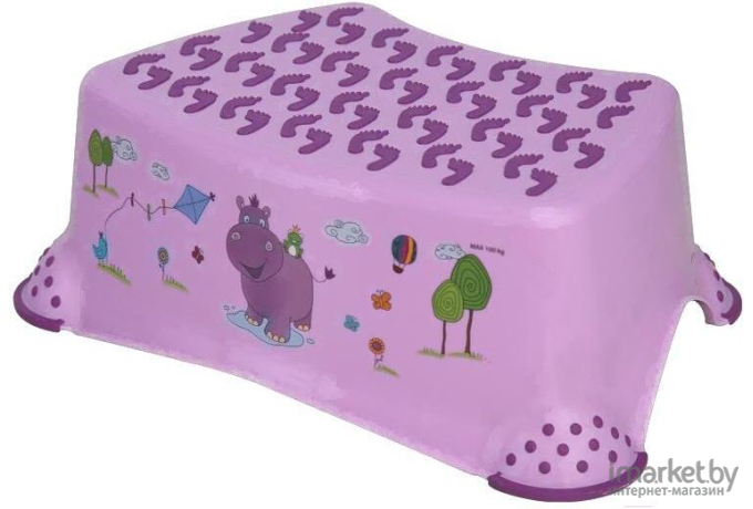 Табурет-подставка для детей Lorelli Hippo 1013038 Violet [10130380509]