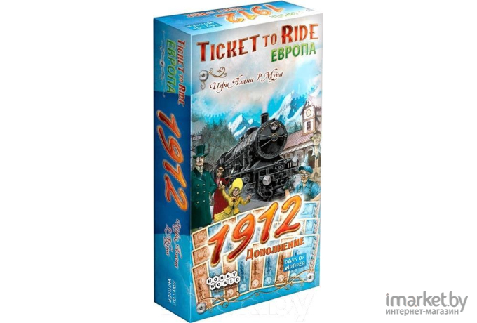 Настольная игра Мир Хобби Ticket to Ride: Европа дополнение [1912]