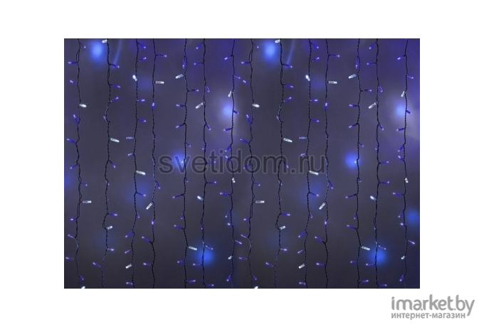 Новогодняя гирлянда Neon-night Светодиодный Дождь 2x1.5m 360 LED Blue [235-223]