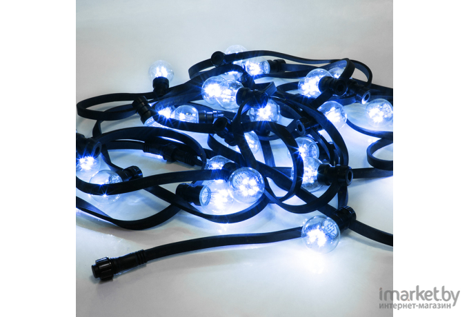 Новогодняя гирлянда Neon-night LED Galaxy Bulb String 10 м синий провод черный [331-323]