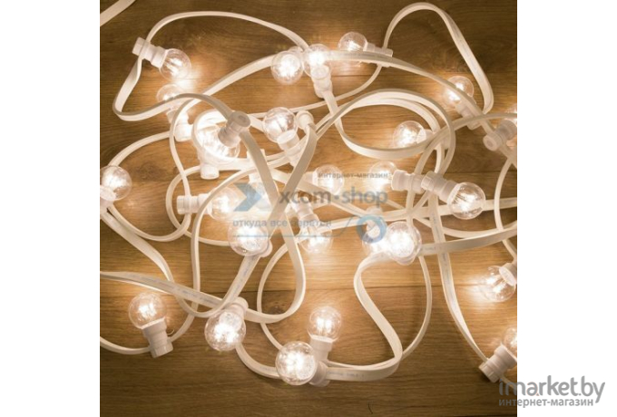 Новогодняя гирлянда Neon-night LED Galaxy Bulb String 10 м белый провод белый [331-305]