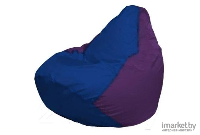 Кресло-мешок Flagman Груша Макси синий/фиолетовый [Г2.1-117]