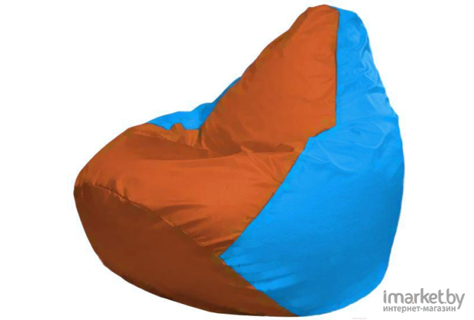 Кресло-мешок Flagman Груша Макси оранжевый/голубой [Г2.1-220]