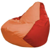 Кресло-мешок Flagman Груша Макси оранжевый/красный [Г2.1-217]