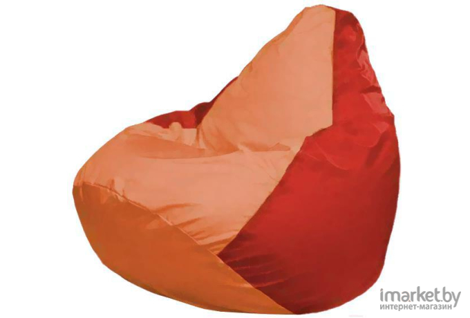 Кресло-мешок Flagman Груша Макси оранжевый/красный [Г2.1-217]